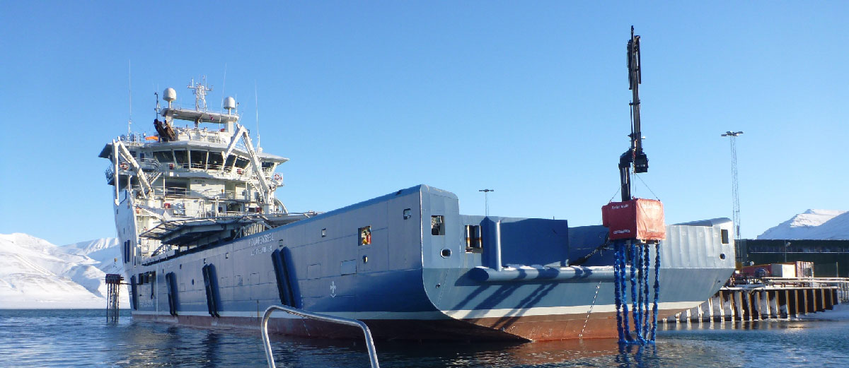 Arctic FoxTail from Henriksen on ship from behind